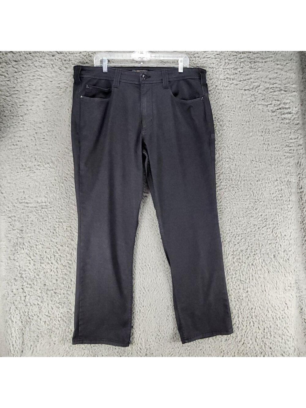 5.11 Tactical Jeans Mens 38x32 Gray Stretch Denim Straight Leg *GUC*